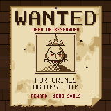 WANTED (for crimes against aim) — studio concept art by Yamraj Plays Studios